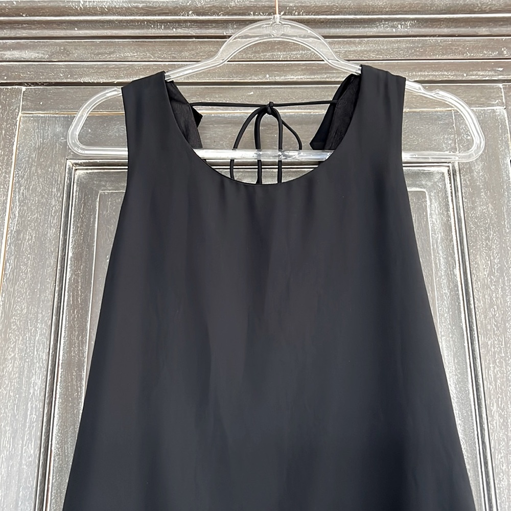 Black Sleeveless A Line Dress